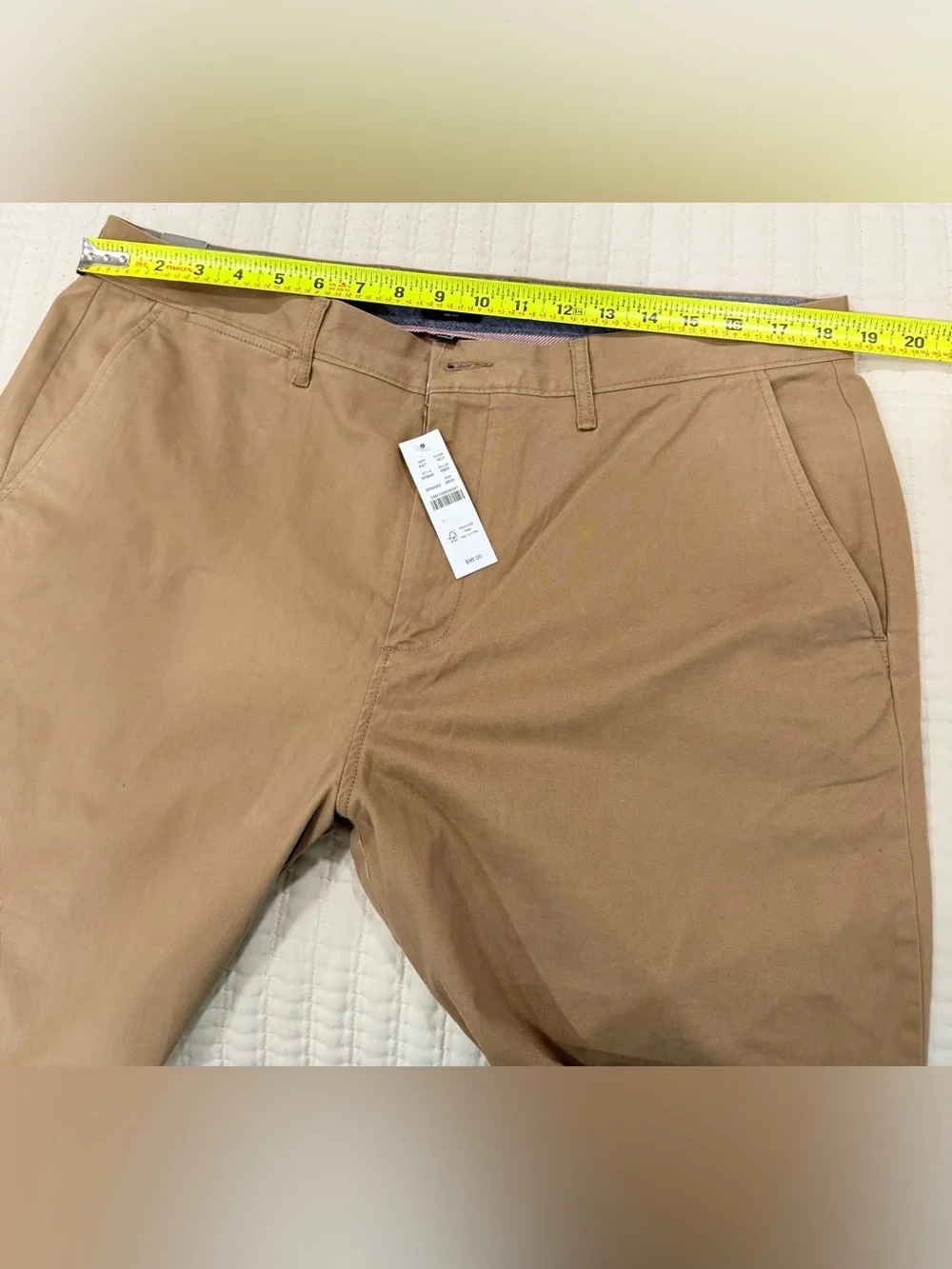 J. Crew Men's Straight Khaki Chinos in Beige